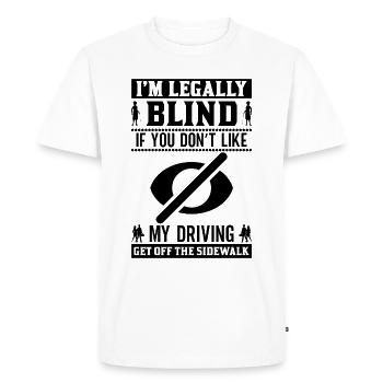 Blindness consciousness Blind by law - Men's Premium Organic T-Shirt - white - Front - Nico (187cm)