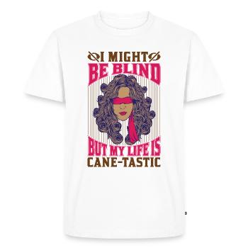 Blindness consciousness Blind by law - Men's Premium Organic T-Shirt - white - Front - Nico (187cm)