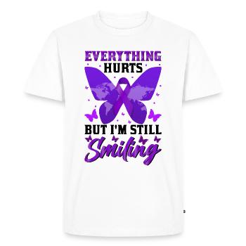 Lupus Awareness Month - Men's Premium Organic T-Shirt - white - Front - Nico (187cm)
