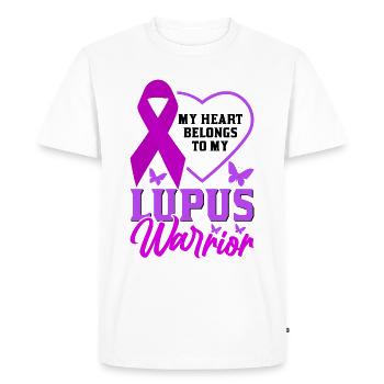 Lupus Awareness Month - Men's Premium Organic T-Shirt - white - Front - Nico (187cm)