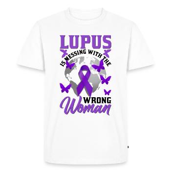 Lupus Awareness Month - Men's Premium Organic T-Shirt - white - Front - Nico (187cm)