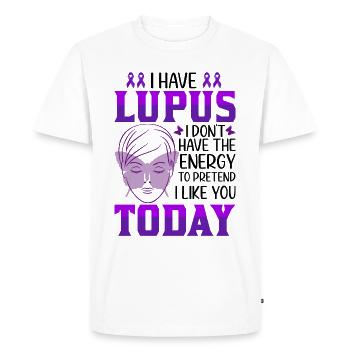 Lupus Awareness Month - Men's Premium Organic T-Shirt - white - Front - Nico (187cm)