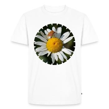 Les fleurs et les insectes sont inextricablement liés - T-shirt Premium bio Homme - blanc - Devant - Nico (187cm)