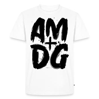 To Maiorem Dei Gloriam - Men's Premium Organic T-Shirt - white - Front - Nico (187cm)