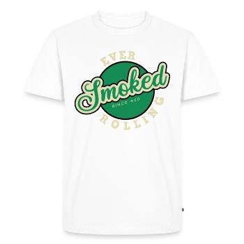 fumé 420 - T-shirt Premium bio Homme - blanc - Devant - Nico (187cm)