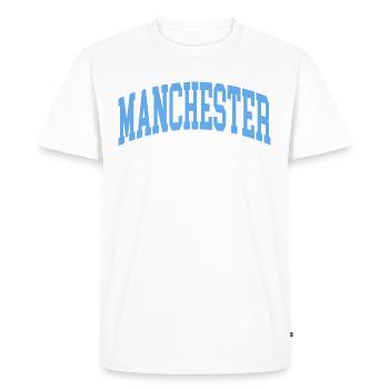 Manchester - T-shirt Premium bio Homme - blanc - Devant - Nico (187cm)