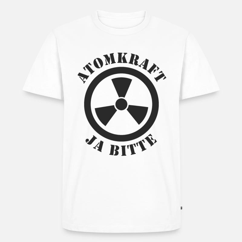 Atomkraft, Ja bitte - Männer Premium Bio T-Shirt - Weiß
