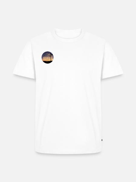 Mountains Sunset - Männer Premium Bio T-Shirt - Weiß