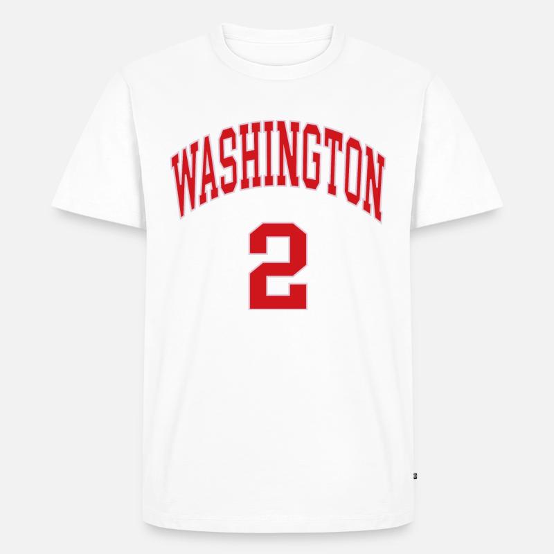 Washington 2 - Männer Premium Bio T-Shirt - Weiß