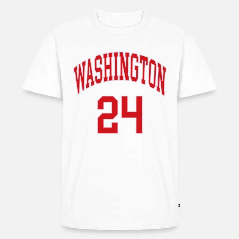Washington 24 - Männer Premium Bio T-Shirt - Weiß