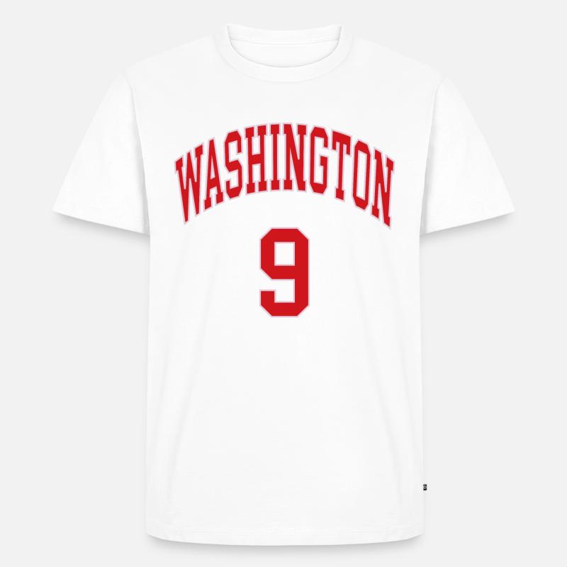 Washington 9 - Männer Premium Bio T-Shirt - Weiß