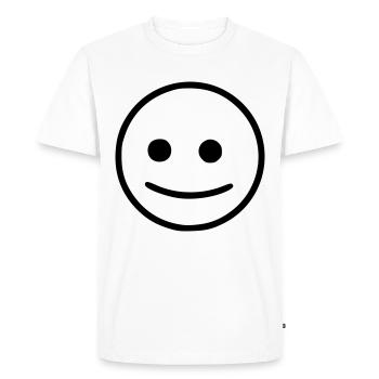Emoji sketch neutral black - Men's Premium Organic T-Shirt - white - Front - Nico (187cm)