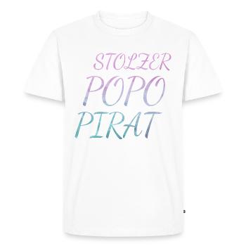 popo pirate gay gay lgbt - Men's Premium Organic T-Shirt - white - Front - Nico (187cm)