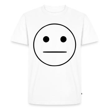 Emoji sketch neutral black - Men's Premium Organic T-Shirt - white - Front - Nico (187cm)
