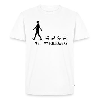 I My Followers Scorpio Zoo Insects Spiders - Men's Premium Organic T-Shirt - white - Front - Nico (187cm)