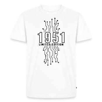 Anniversaire 1951 Gaming Limited Edition Gamer - T-shirt Premium bio Homme - blanc - Devant - Nico (187cm)