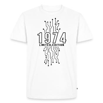 Birthday 1974 Gaming Limited Edition Gamer - Men's Premium Organic T-Shirt - white - Front - Nico (187cm)