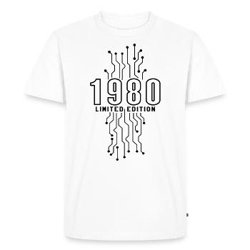 Birthday 1980 Gaming Limited Edition Gamer - Men's Premium Organic T-Shirt - white - Front - Nico (187cm)