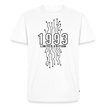 Anniversaire 1993 Gaming Limited Edition Gamer - T-shirt Premium bio Homme - blanc - Devant - Nico (187cm)