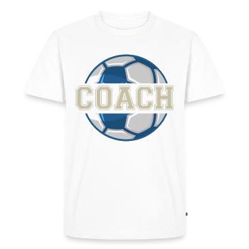 coach trainer coach football sport - Men's Premium Organic T-Shirt - white - Front - Nico (187cm)