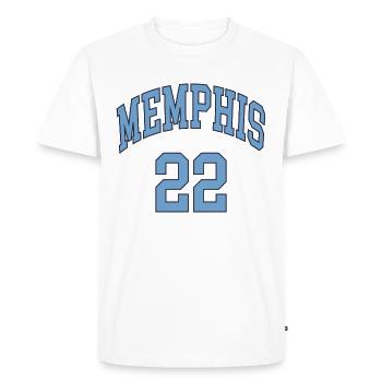 Memphis 22 - T-shirt Premium bio Homme - blanc - Devant - Nico (187cm)