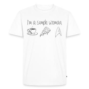 Star Trek Discovery Femme Simple - T-shirt Premium bio Homme - blanc - Devant - Nico (187cm)
