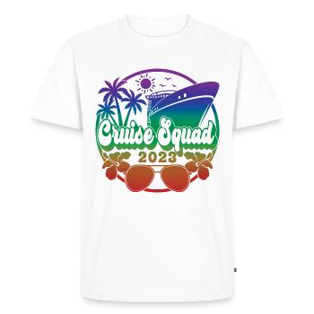 Cruise Squad 2023 Croisière Famille Amis Vacances - T-shirt Premium bio Homme - blanc - Devant - Nico (187cm)