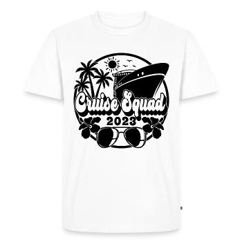 Cruise Squad 2023 Croisière Famille Amis Vacances - T-shirt Premium bio Homme - blanc - Devant - Nico (187cm)