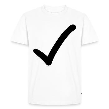 Hook Emoji Sketch Drawing - Men's Premium Organic T-Shirt - white - Front - Nico (187cm)