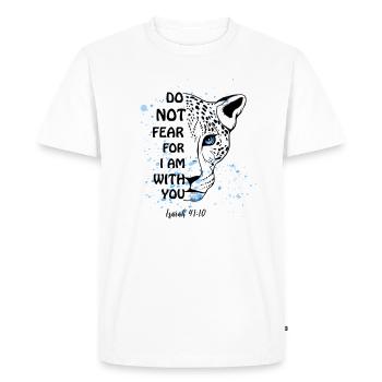 Religious quote Christian motive - Men's Premium Organic T-Shirt - white - Front - Nico (187cm)
