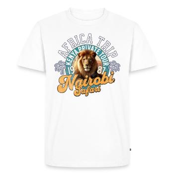 Nairobi Kenya safari - Men's Premium Organic T-Shirt - white - Front - Nico (187cm)