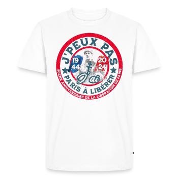 I can't I have Paris to liberate 1944 2024 - Men's Premium Organic T-Shirt - white - Front - Nico (187cm)