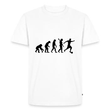 Evolution Football Sport Ball Development Hobby - Men's Premium Organic T-Shirt - white - Front - Nico (187cm)