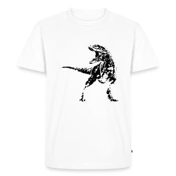 Tyrannosaurus Rex - T-shirt Premium bio Homme - blanc - Devant - Nico (187cm)