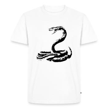 Serpent - T-shirt Premium bio Homme - blanc - Devant - Nico (187cm)