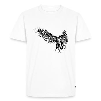 aigle - T-shirt Premium bio Homme - blanc - Devant - Nico (187cm)