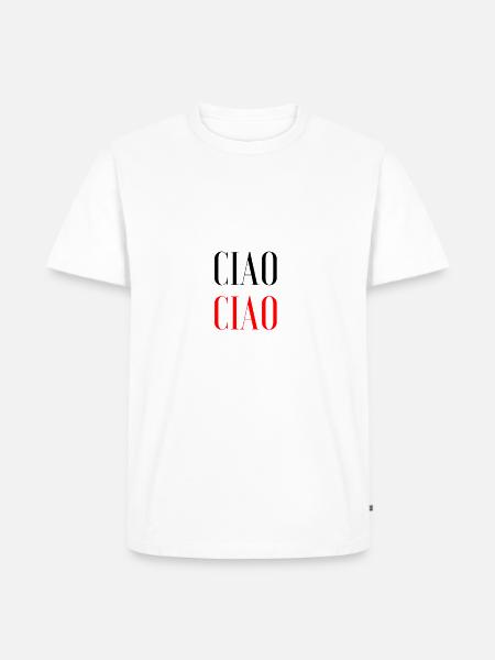 CIAO CIAO - Men's Premium Organic T-Shirt - white