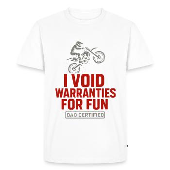 Motocross Dad Dirt Bike Cadeau Motocross Dads - T-shirt Premium bio Homme - blanc - Devant - Nico (187cm)