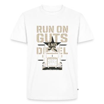 Camionneur Camionnage Cadeau Camionneur - T-shirt Premium bio Homme - blanc - Devant - Nico (187cm)