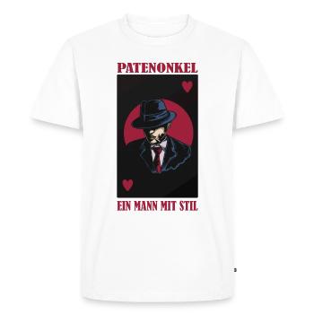 Gentlemen Godfather Godfather Sponsorship Uncle Godchild - Men's Premium Organic T-Shirt - white - Front - Nico (187cm)