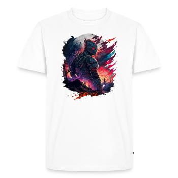 Apocalypse Ninja Warrior | Art généré par l’IA - T-shirt Premium bio Homme - blanc - Devant - Nico (187cm)
