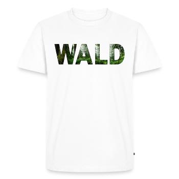 Natur | Wald - Männer Premium Bio T-Shirt - Weiß - Vorne - Nico (187cm)