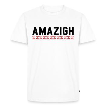 Imazighen Amazigh Berbère - T-shirt Premium bio Homme - blanc - Devant - Nico (187cm)