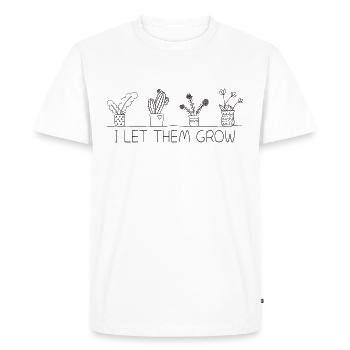 Tropical Plants Lover Gardener Proud Plant Parent - Men's Premium Organic T-Shirt - white - Front - Nico (187cm)