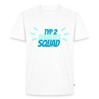 Diabetes Squad Diabetic Type 1 Cadeau - T-shirt Premium bio Homme - blanc - Devant - Nico (187cm)