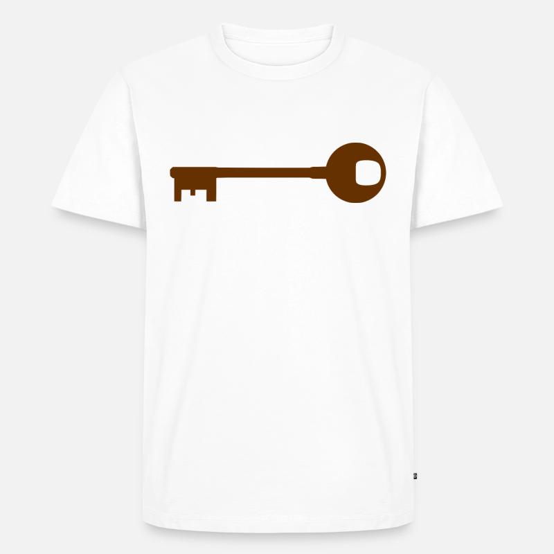 Une Clé - T-shirt Premium bio Homme - blanc
