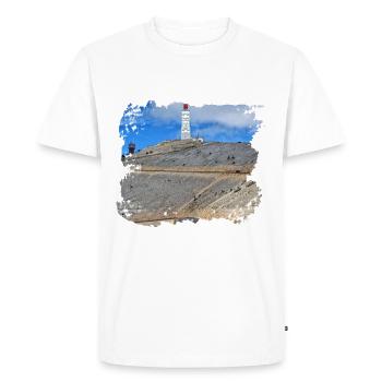 The Mont Ventoux, a must for cyclists - Men's Premium Organic T-Shirt - white - Front - Nico (187cm)