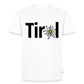 Tyrol - Men's Premium Organic T-Shirt - white - Front - Nico (187cm)