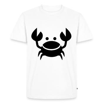 Animal cancéreux - T-shirt Premium bio Homme - blanc - Devant - Nico (187cm)