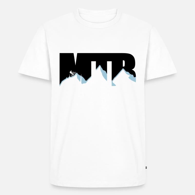 MTB - Männer Premium Bio T-Shirt - Weiß